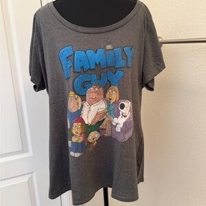 Torrid Family Guy Gray T shirt